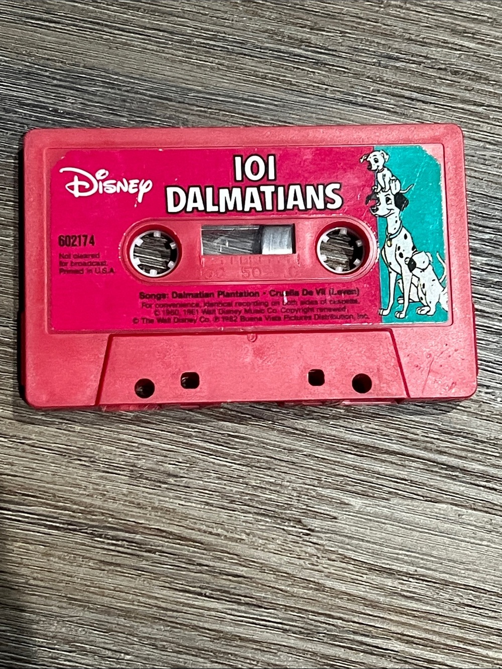 Vintage Walt Disney Records cassette 101 Dalmations